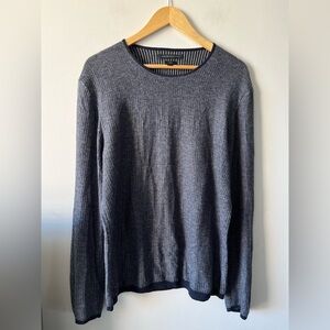 John Varvatos U.S.A Luxe Cotton-Cashmere Knit Crewneck Sweater - Large